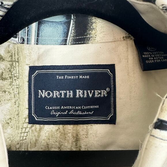 Mens North River Short Sleeve Button Up Cotton Classic Pickup Trucks Shirt  XXL - Picture 4 of 6